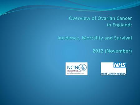 Trends in incidence and mortality, England 1989 to 2010