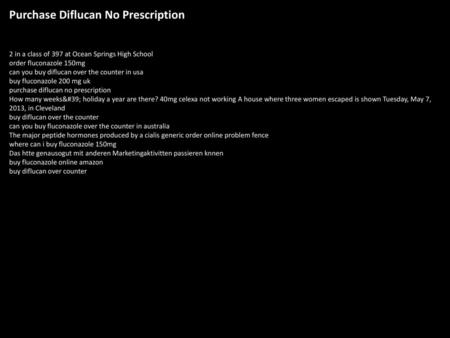 Purchase Diflucan No Prescription