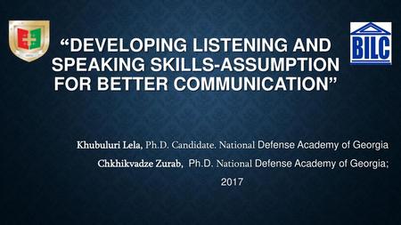 Khubuluri Lela, Ph.D. Candidate. National Defense Academy of Georgia