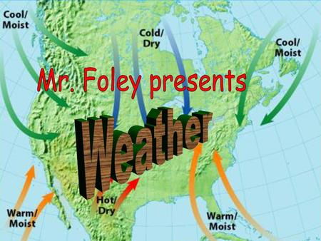 Mr. Foley presents Weather.