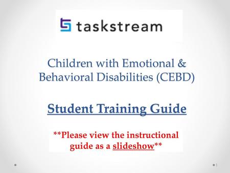 **Please view the instructional guide as a slideshow**