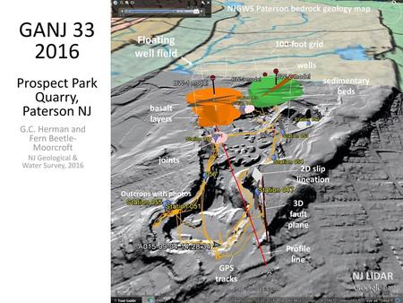 NJGWS Paterson bedrock geology map