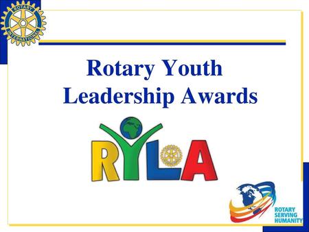 Rotary Youth Leadership Awards