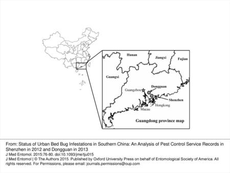 Fig. 1. Geographic locations of Shenzhen and Dongguan