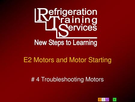 E2 Motors and Motor Starting