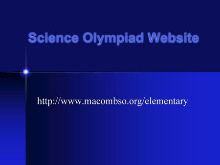 Science Olympiad Website