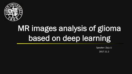 MR images analysis of glioma