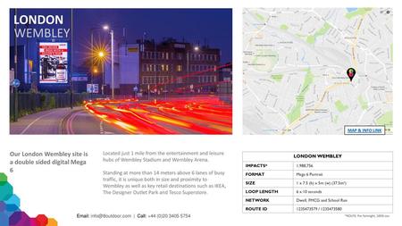 LONDON WEMBLEY MAP & INFO LINK