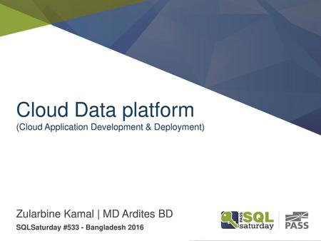 Cloud Data platform (Cloud Application Development & Deployment)