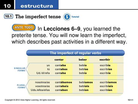 In Lecciones 6–9, you learned the preterite tense