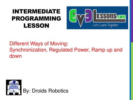 INTERMEDIATE PROGRAMMING Lesson