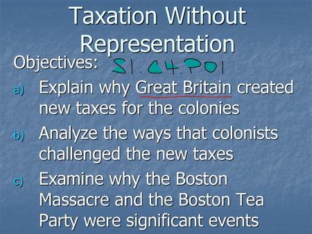 Taxation Without Representation