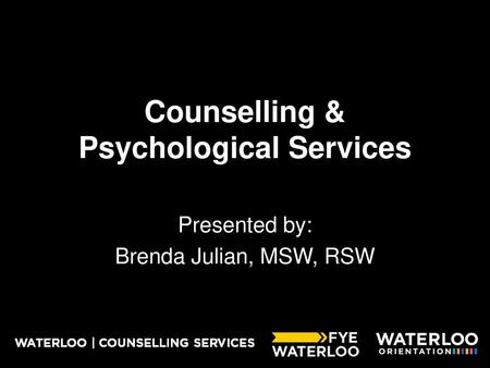 Counselling & Psychological Services