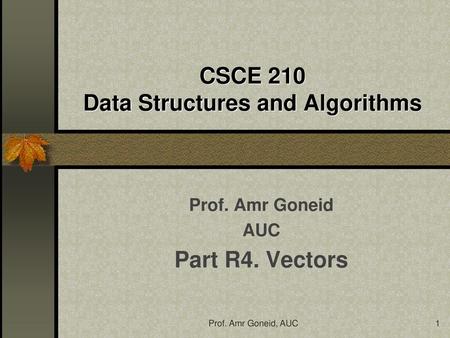 CSCE 210 Data Structures and Algorithms