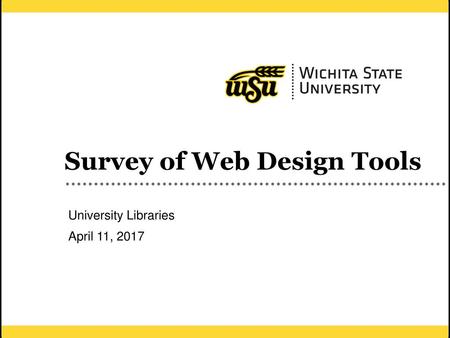 Survey of Web Design Tools