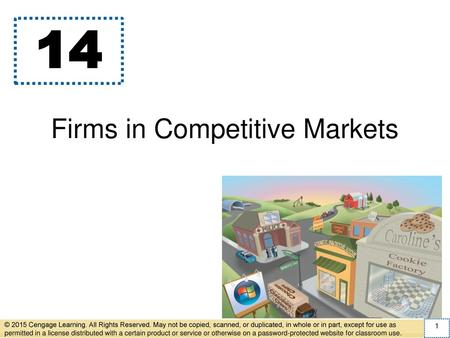 Firms in Competitive Markets