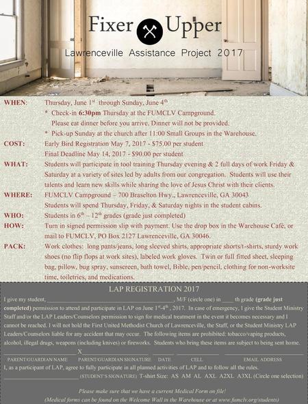 Lawrenceville Assistance Project 2017