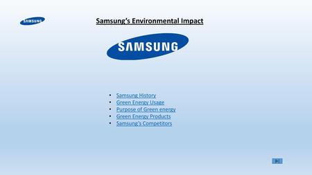 Samsung’s Environmental Impact