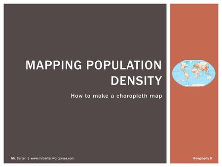 Mapping Population Density