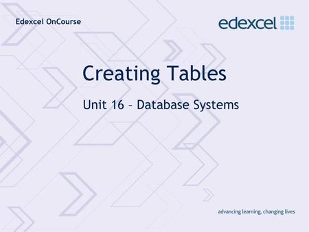 Unit 16 – Database Systems