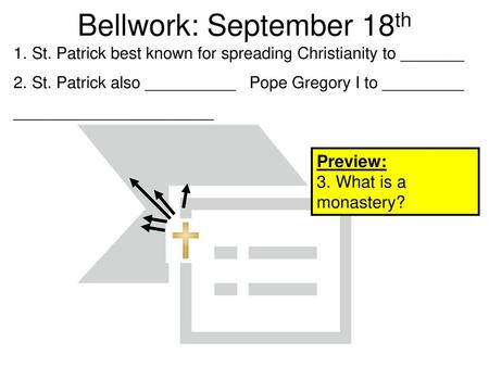 Bellwork: September 18th