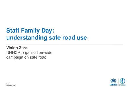 Staff Family Day: understanding safe road use