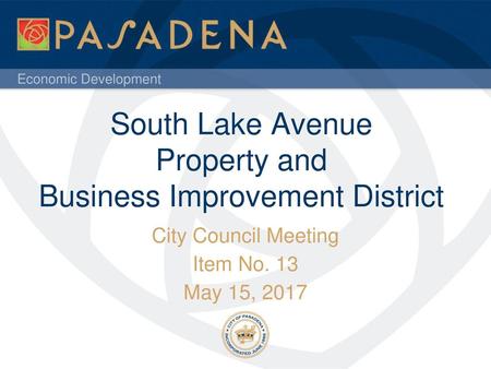 South Lake Avenue Property and Business Improvement District