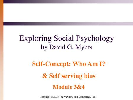 Exploring Social Psychology by David G. Myers