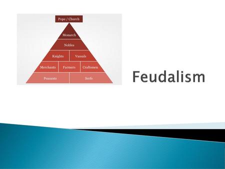 Feudalism.