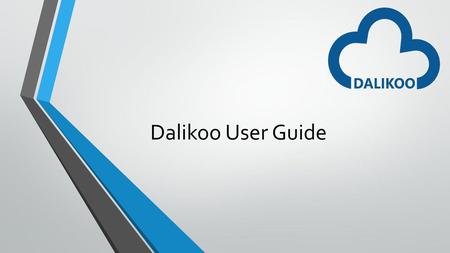 Dalikoo User Guide.