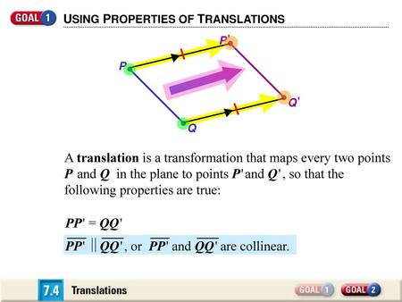 PP ' QQ ' , or PP ' and QQ ' are collinear.