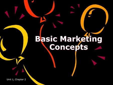 Basic Marketing Concepts