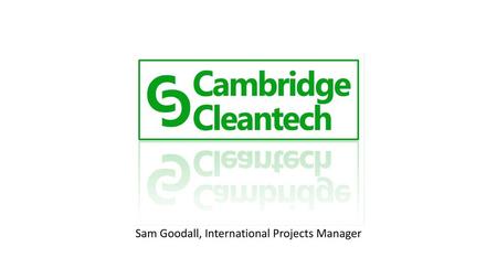 Sam Goodall, International Projects Manager