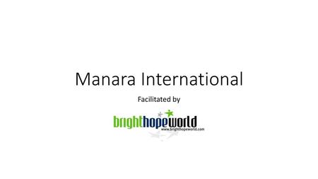 Manara International Facilitated by.