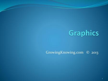 Graphics GrowingKnowing.com © 2013.