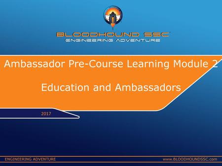 Ambassador Pre-Course Learning Module 2 Education and Ambassadors