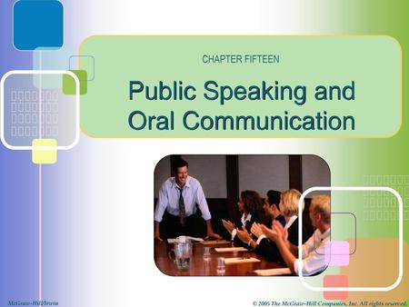 Public Speaking and Oral Communication