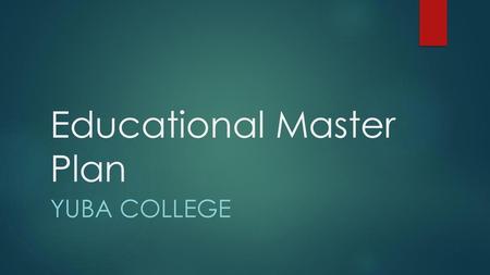 Educational Master Plan