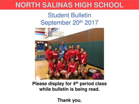 NORTH SALINAS HIGH SCHOOL