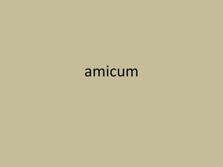 Amicum.