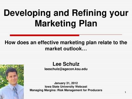 Developing and Refining your Marketing Plan