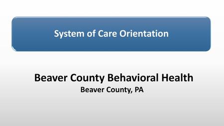 Beaver County Behavioral Health