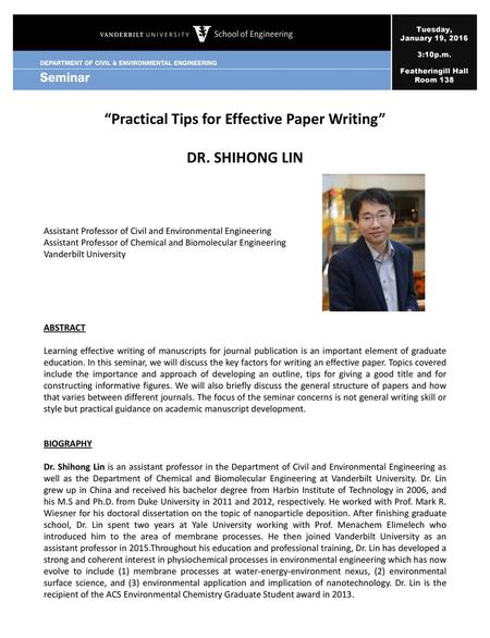 “Practical Tips for Effective Paper Writing”