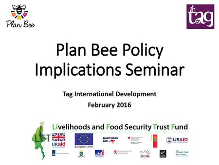 Plan Bee Policy Implications Seminar