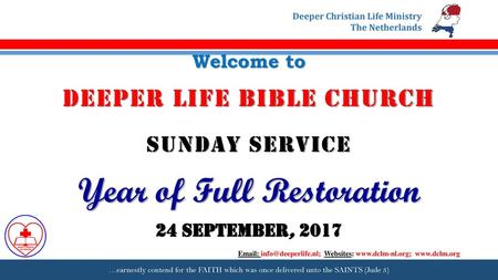 DEEPER LIFE BIBLE CHURCH