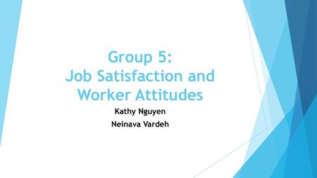 Group 5: Job Satisfaction and Worker Attitudes