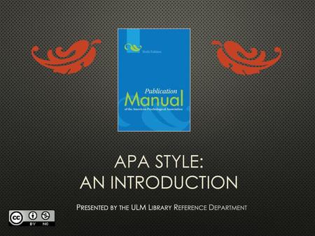 APA Style: An Introduction