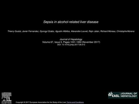 Sepsis in alcohol-related liver disease