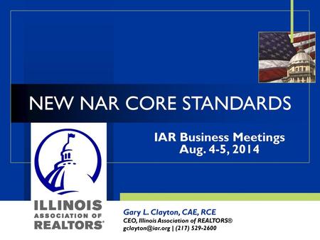 IAR Business Meetings Aug. 4-5, 2014