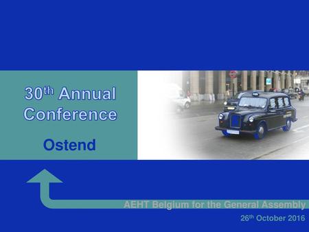 Animated Taxi 30th Annual Conference Ostend